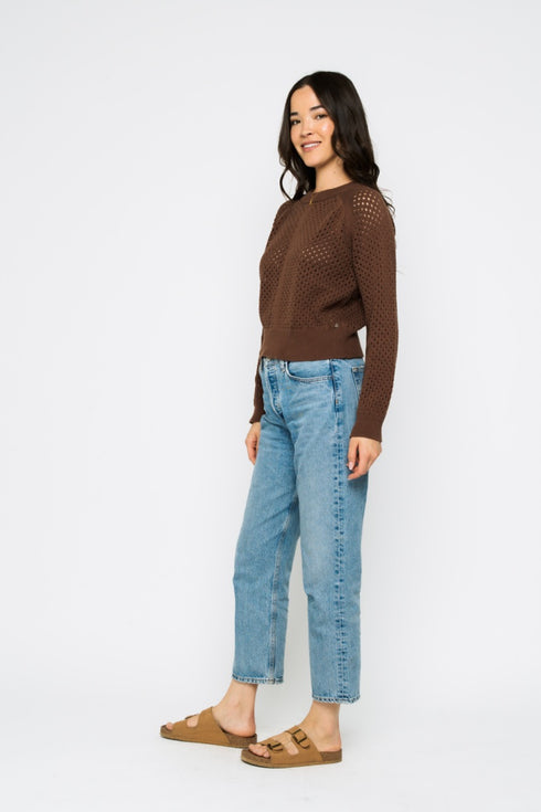 Ellie-Pointelle Pullover